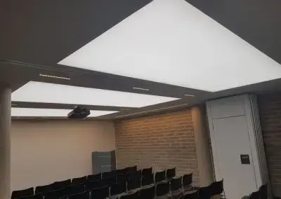 Illuminated panel in the meeting room