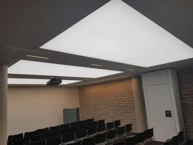 Illuminated panel in the meeting room