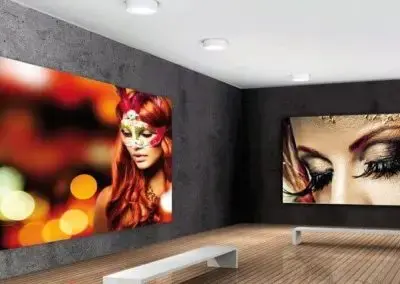 Textile stretch fabric ceiling