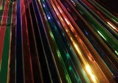 Stretch mirror film colour options