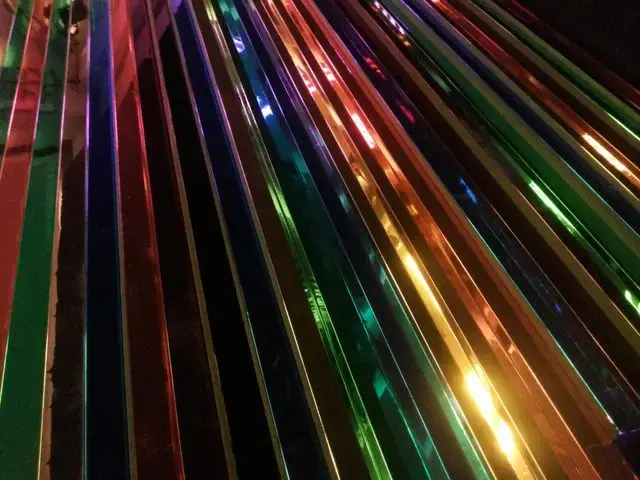 Stretch mirror film colour options